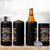 American Patriotism 4 in 1 Can Cooler Tumbler Proudly Politically Incorrect God Bless America Support Troops