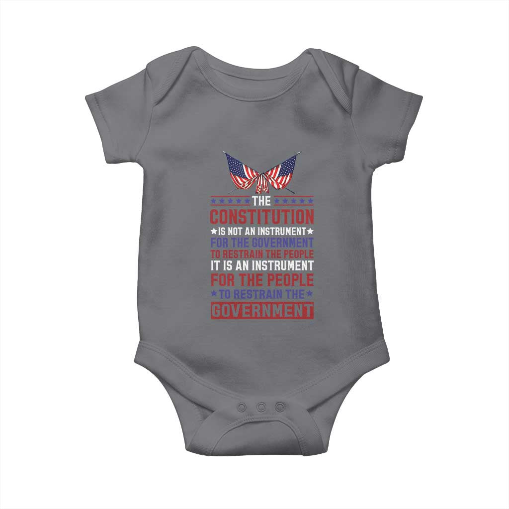 American Patriotism Baby Onesie The Constitution Is An Instrument