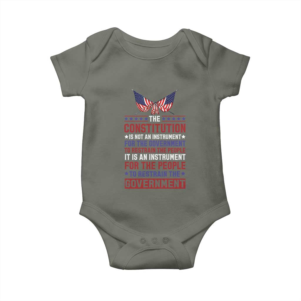 American Patriotism Baby Onesie The Constitution Is An Instrument