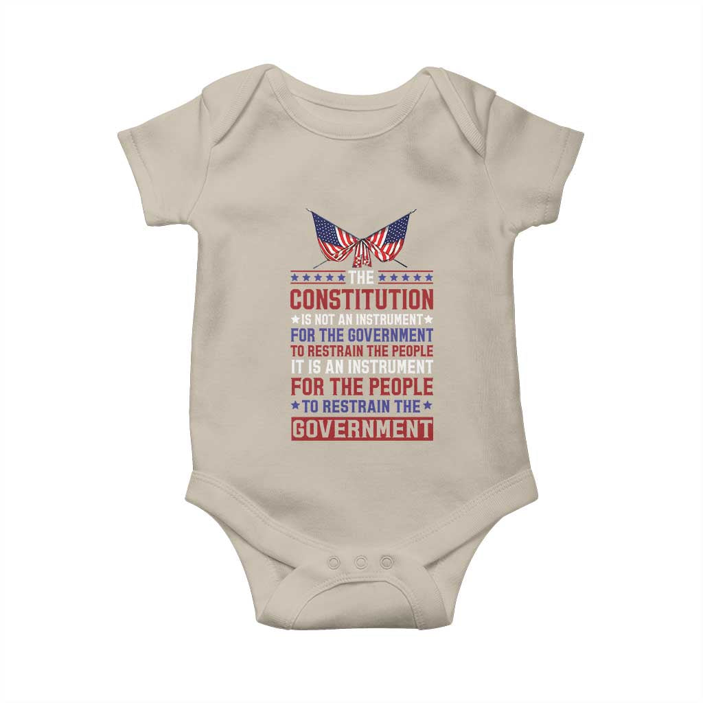 American Patriotism Baby Onesie The Constitution Is An Instrument