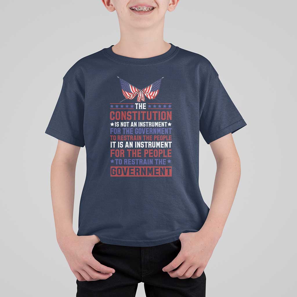 American Patriotism T Shirt For Kid The Constitution Is An Instrument