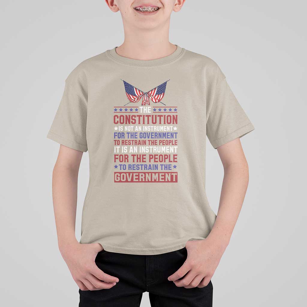 American Patriotism T Shirt For Kid The Constitution Is An Instrument