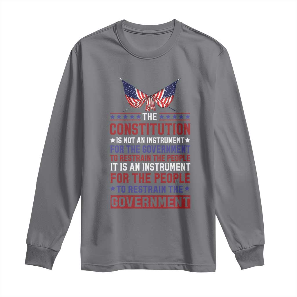 American Patriotism Long Sleeve Shirt The Constitution Is An Instrument