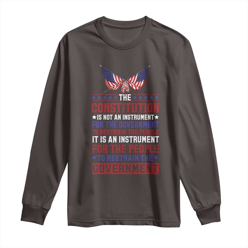 American Patriotism Long Sleeve Shirt The Constitution Is An Instrument