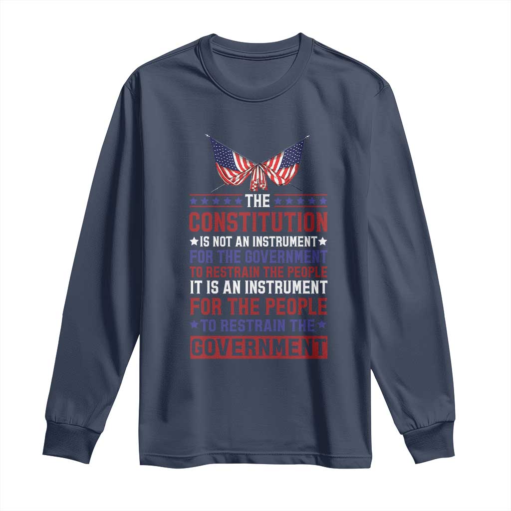 American Patriotism Long Sleeve Shirt The Constitution Is An Instrument