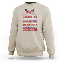 American Patriotism Sweatshirt The Constitution Is An Instrument