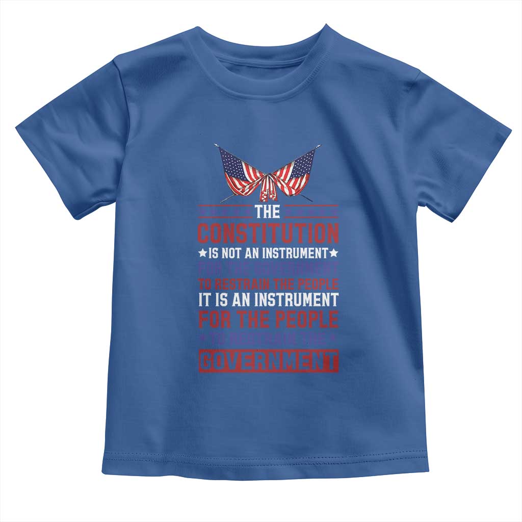 American Patriotism Toddler T Shirt The Constitution Is An Instrument