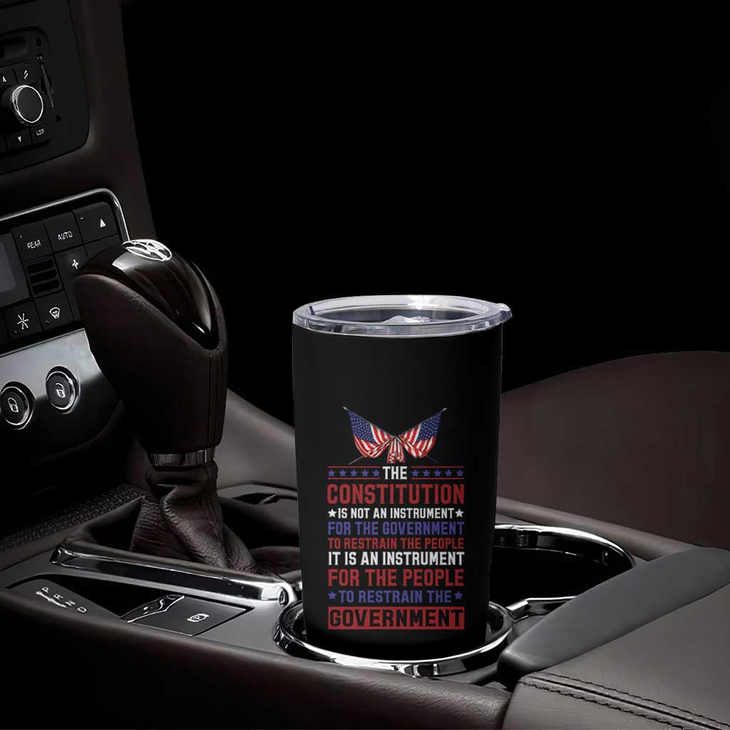 American Patriotism Tumbler Cup The Constitution Is An Instrument