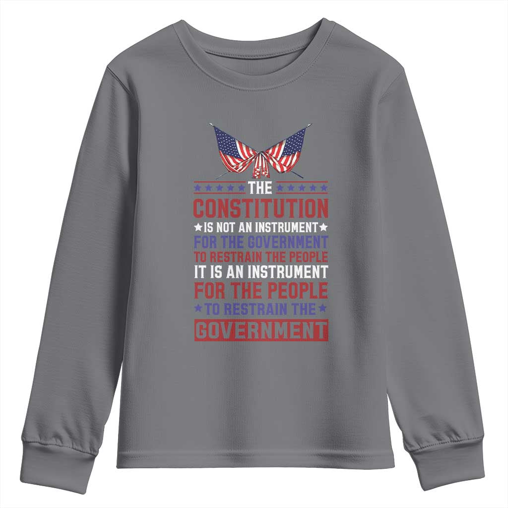 American Patriotism Youth Sweatshirt The Constitution Is An Instrument