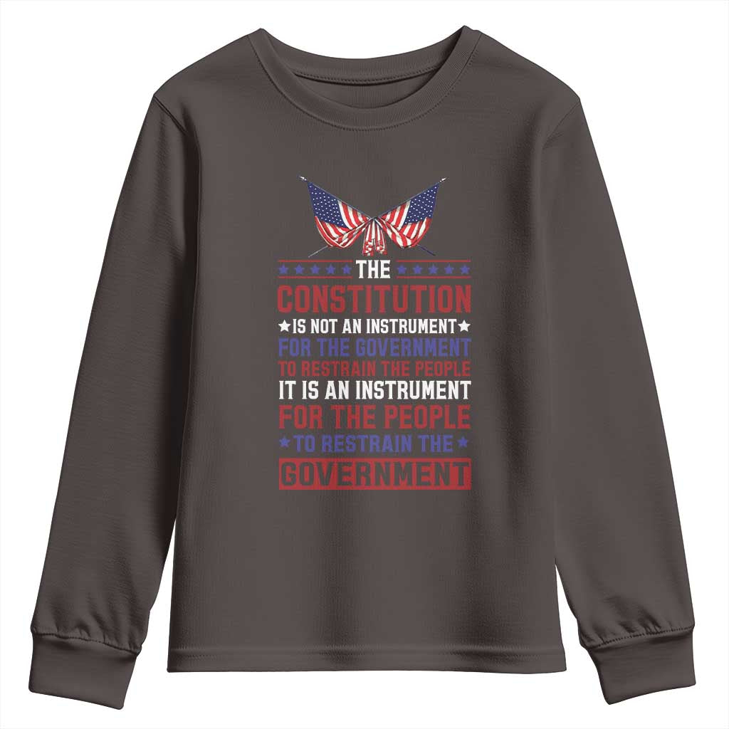 American Patriotism Youth Sweatshirt The Constitution Is An Instrument