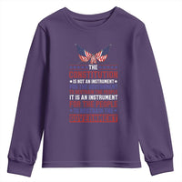 American Patriotism Youth Sweatshirt The Constitution Is An Instrument