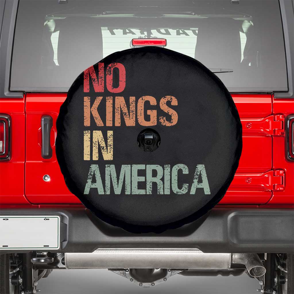 Retro No Kings in America Spare Tire Cover