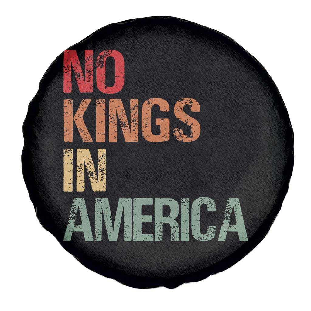 Retro No Kings in America Spare Tire Cover
