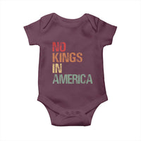 Retro No Kings in America Baby Onesie