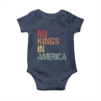 Retro No Kings in America Baby Onesie