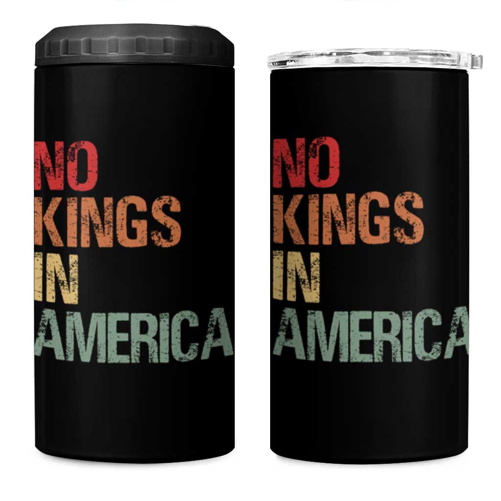 Retro No Kings in America 4 in 1 Can Cooler Tumbler