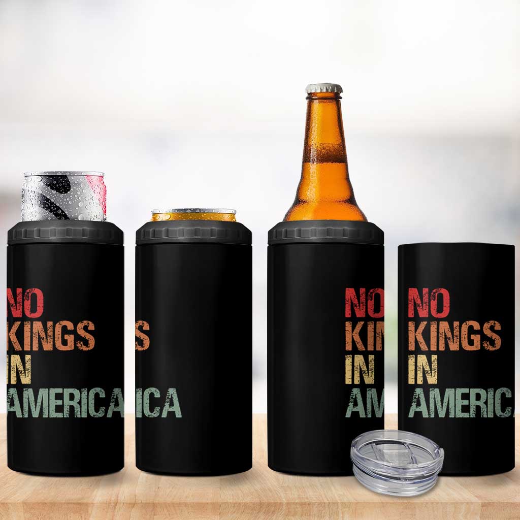 Retro No Kings in America 4 in 1 Can Cooler Tumbler