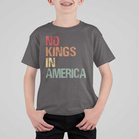 Retro No Kings in America T Shirt For Kid