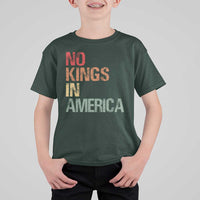 Retro No Kings in America T Shirt For Kid