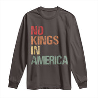 Retro No Kings in America Long Sleeve Shirt