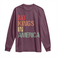 Retro No Kings in America Long Sleeve Shirt