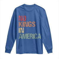 Retro No Kings in America Long Sleeve Shirt