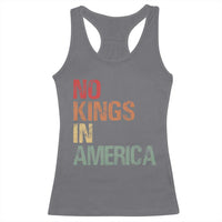 Retro No Kings in America Racerback Tank Top