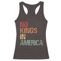 Retro No Kings in America Racerback Tank Top