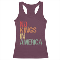 Retro No Kings in America Racerback Tank Top
