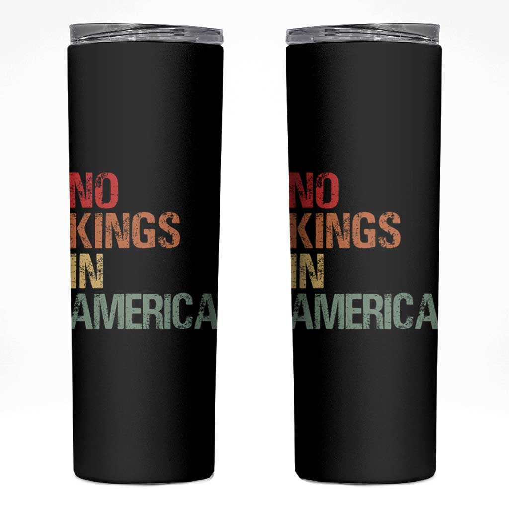 Retro No Kings in America Skinny Tumbler