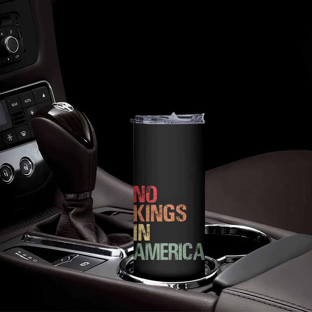 Retro No Kings in America Skinny Tumbler