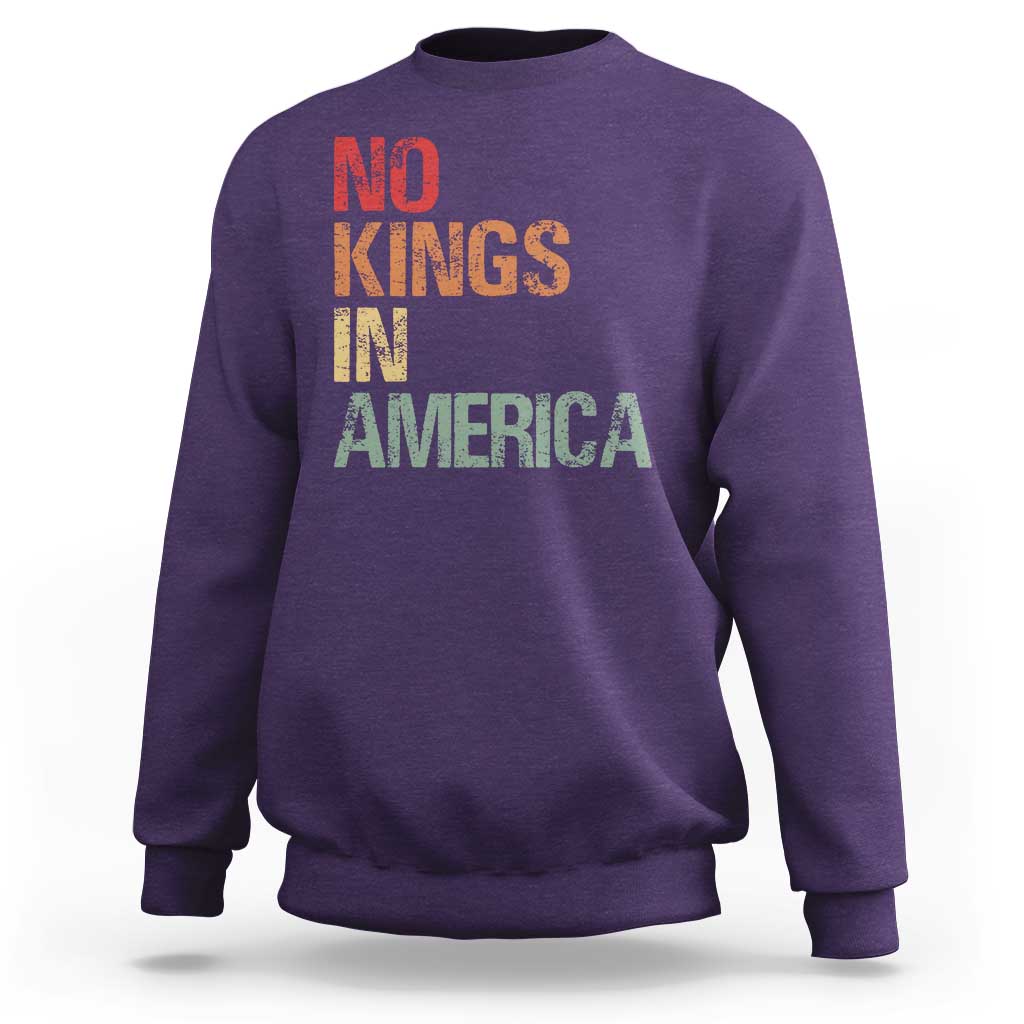 Retro No Kings in America Sweatshirt