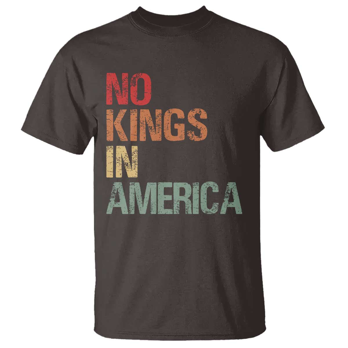Retro No Kings in America T Shirt