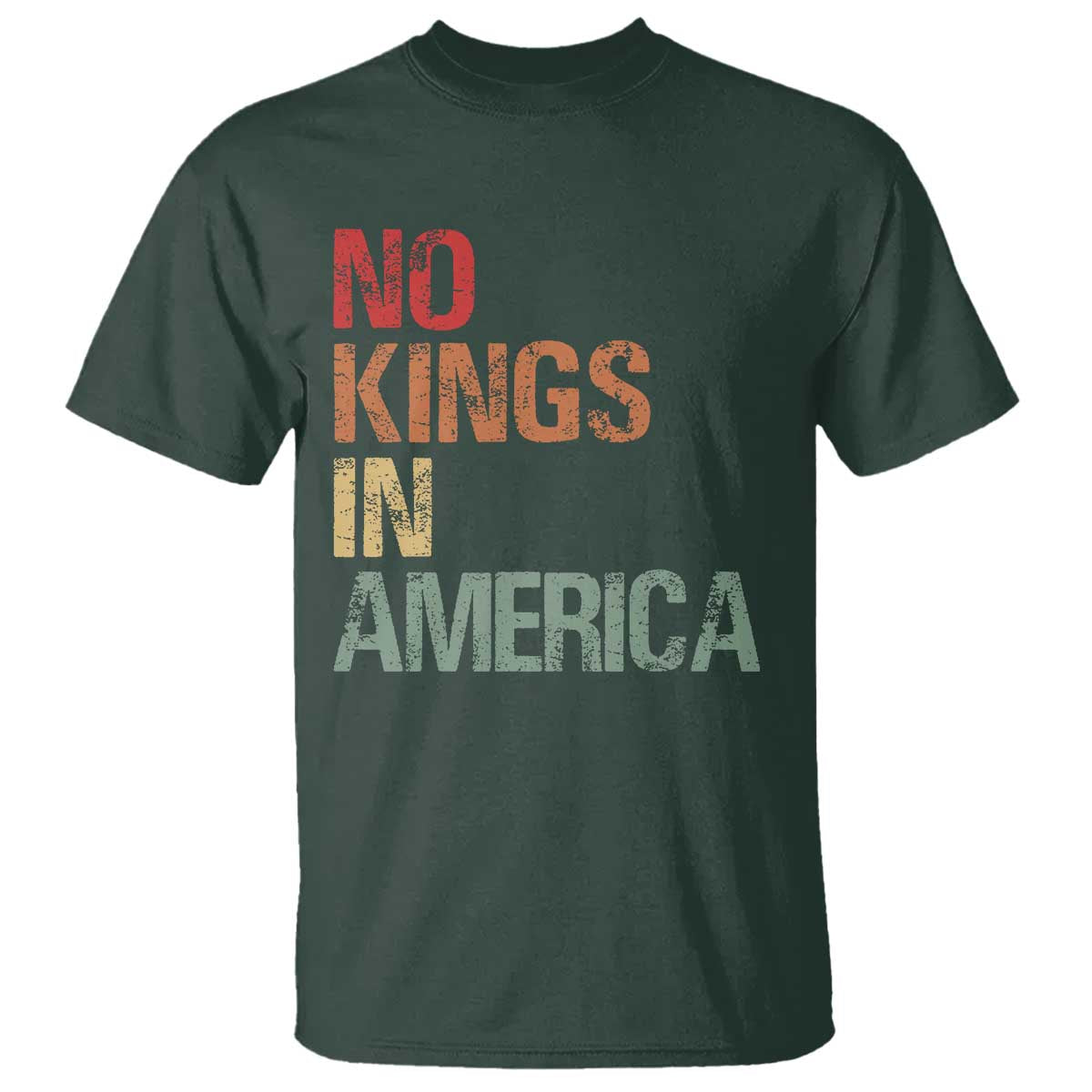 Retro No Kings in America T Shirt