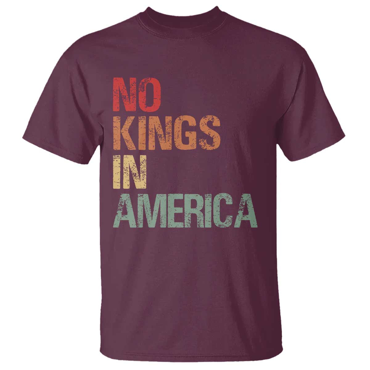Retro No Kings in America T Shirt