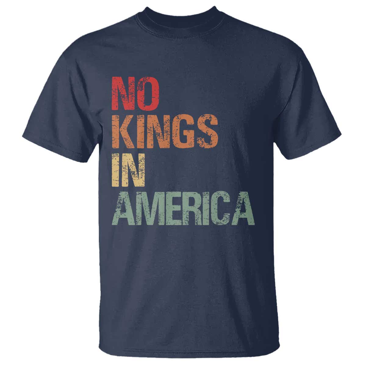 Retro No Kings in America T Shirt