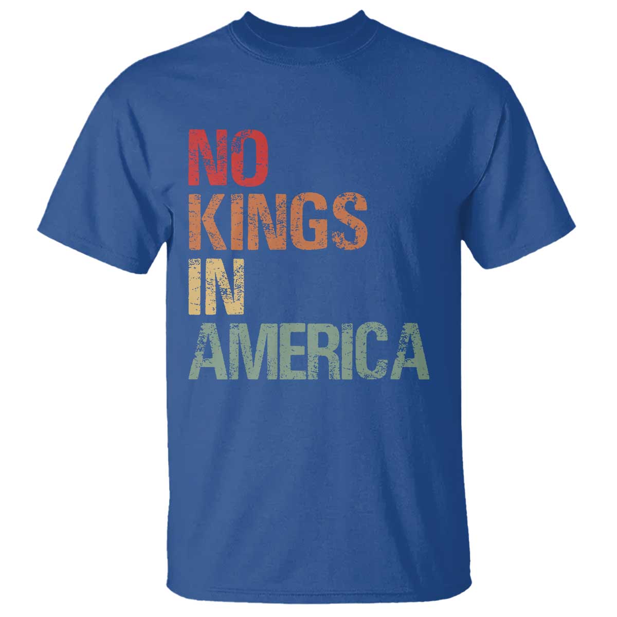 Retro No Kings in America T Shirt