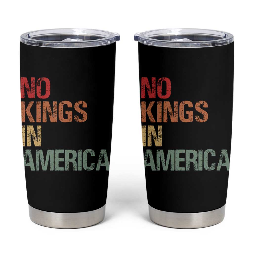 Retro No Kings in America Tumbler Cup