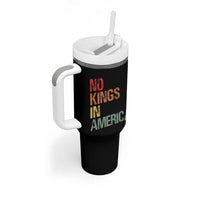 Retro No Kings in America Tumbler With Handle