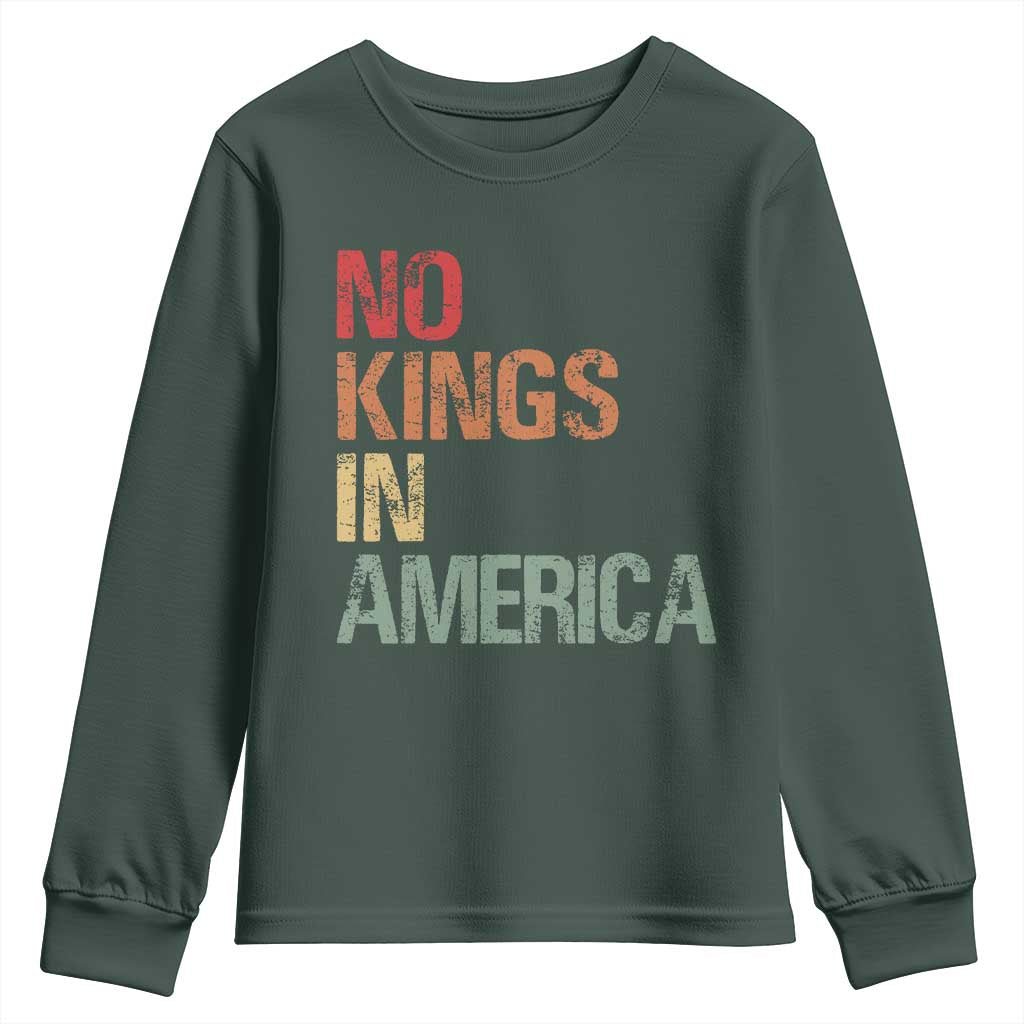 Retro No Kings in America Youth Sweatshirt