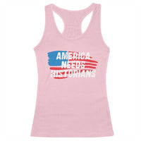 America Needs Historians Racerback Tank Top