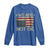 We Are Not Ok American Flag Upside Down Long Sleeve Shirt