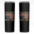 We Are Not Ok American Flag Upside Down Skinny Tumbler