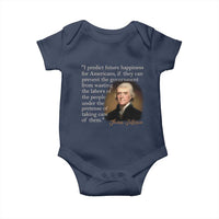 Political Thomas Jefferson Quote Baby Onesie Prevent The Government From Wasting The Labors Of The People Under The Pretense Of Taking Care
