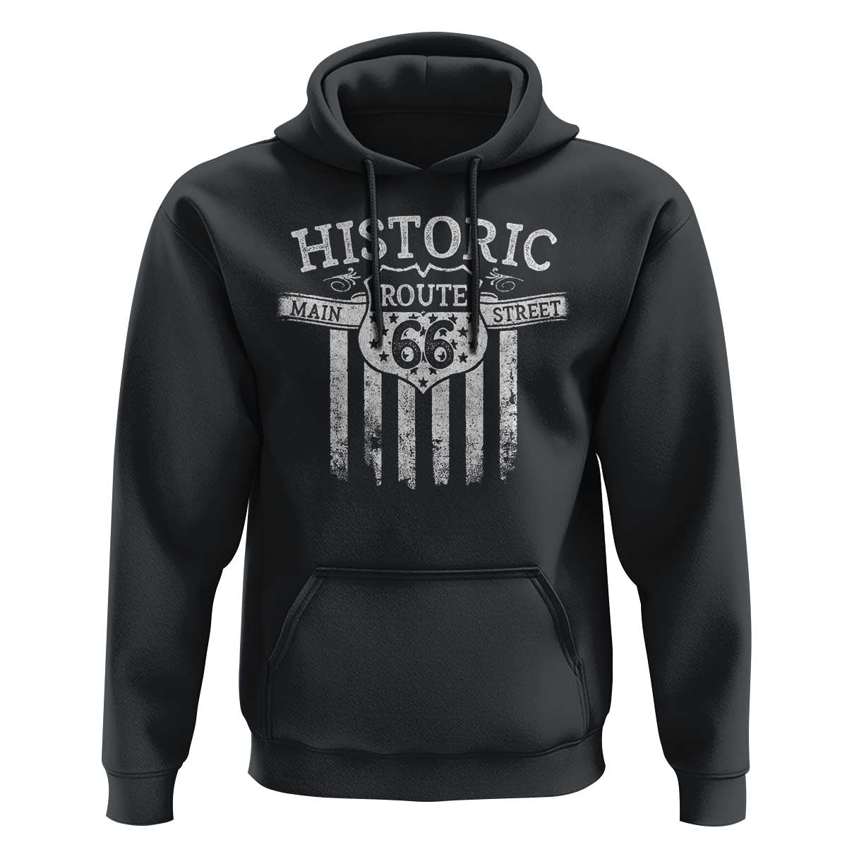 Historic Route 66 Highway Hoodie Main Street Of America