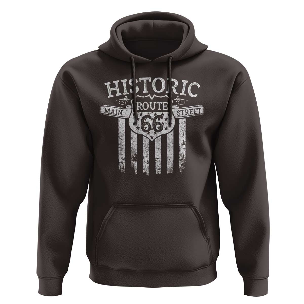 Historic Route 66 Highway Hoodie Main Street Of America