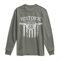 Historic Route 66 Highway Long Sleeve Shirt Main Street Of America
