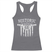 Historic Route 66 Highway Racerback Tank Top Main Street Of America