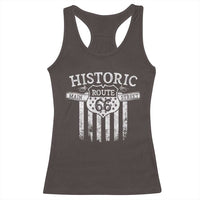 Historic Route 66 Highway Racerback Tank Top Main Street Of America