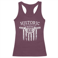 Historic Route 66 Highway Racerback Tank Top Main Street Of America